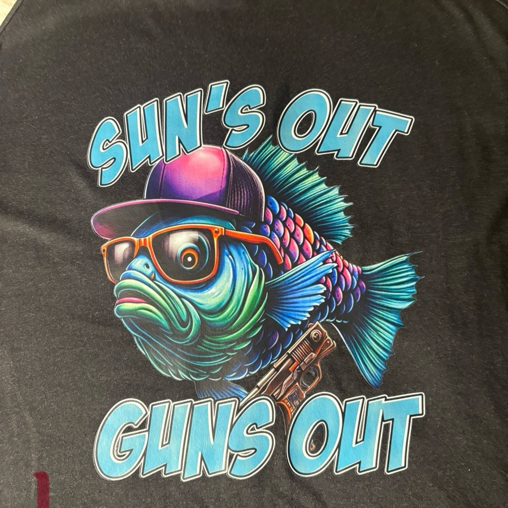 Colorful Fish Graphic T-Shirt